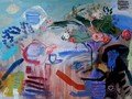 ART-CONTEMPORAIN-MODERNE.-merello.-bodegon con tetera y florero (81x130 cm)mixta-lienzo 