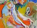 ART-CONTEMPORAIN-MODERNE.-merello.-desnudo blanco (40x30 cm) oil-wood 