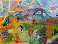 ART-CONTEMPORAIN-MODERNE.-merello.-el montgo de javea (97x162 cm)mixta-lienzo 