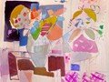 ART-CONTEMPORAIN-MODERNE.-merello.-nina rosa con florero (81x100 cm) mix media on canvas (copy) 