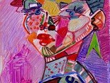 acheter-de-l-art.-tableaux-contemporain.-peintures-merello.-violeta-(55-x-38-cm)-tecnica-mixta-sobre-lienzo.