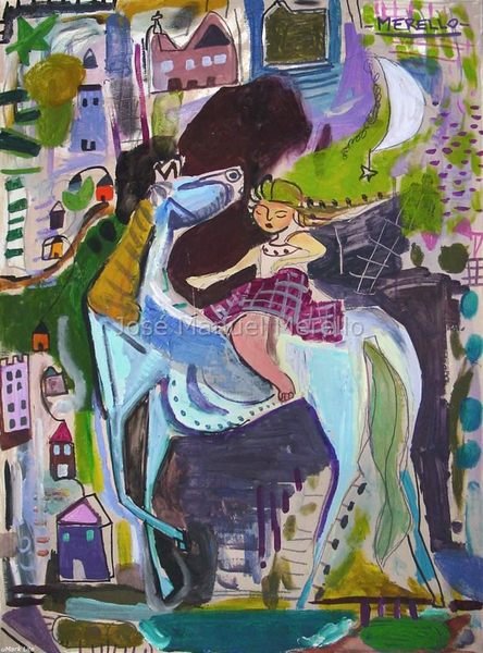 Art Moderne Contemporain. Art Actuel 21me-XXIme. Peinture Actuelle. Enfants.